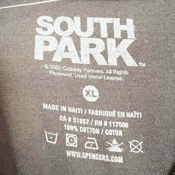 NWT Spencer's South Park Stan Kyle Kenny and Cartman T-Shirt Black Men's Size XL - Picture 5 of 11